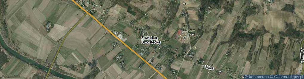 Zdjęcie satelitarne Zawadka Brzostecka ul.